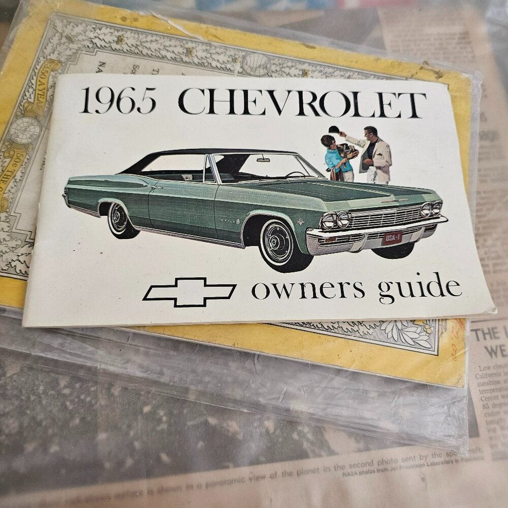 1965 Chevrolet impala original owners guide